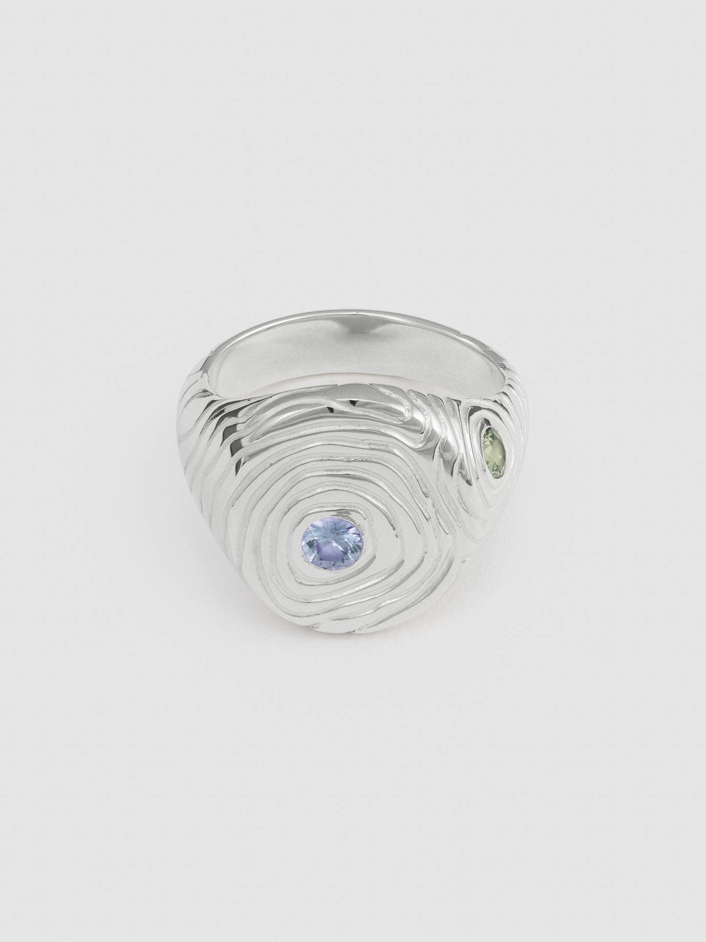 Dendro Sapphire Signet Ring