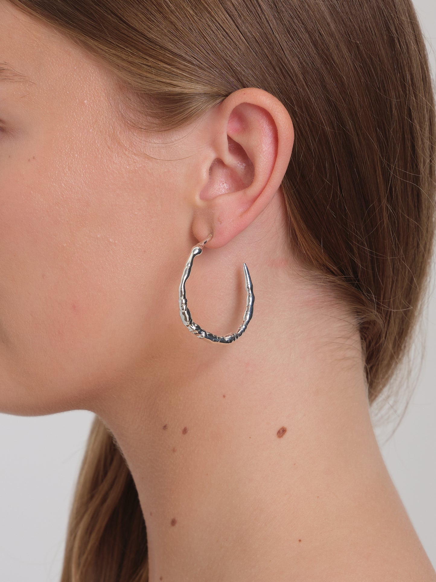 Worm Hoop Earrings
