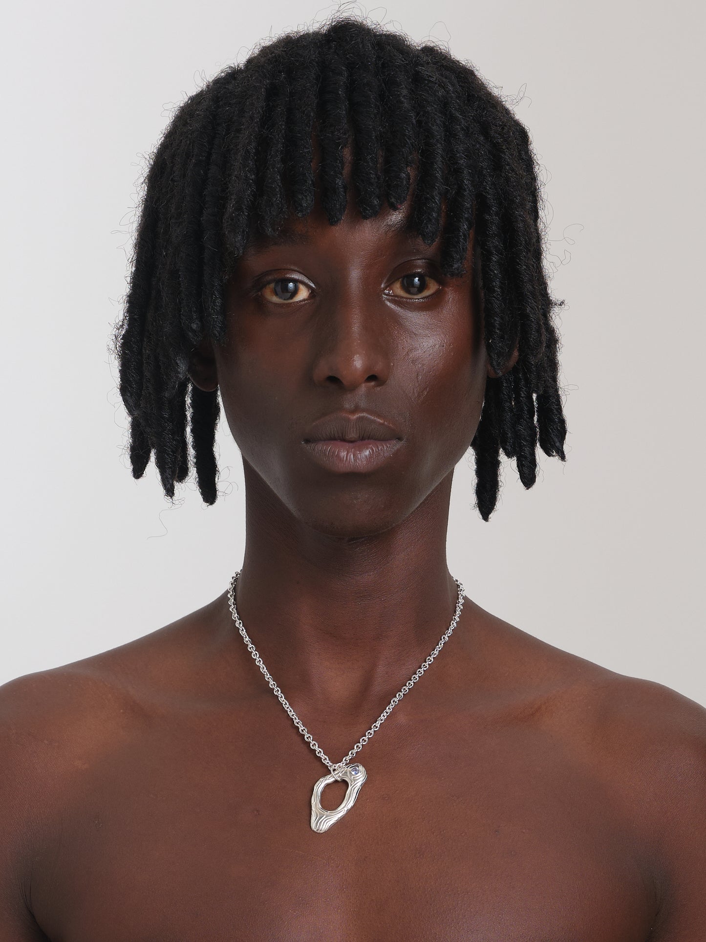 Island Pendant Necklace With Sapphire (large)