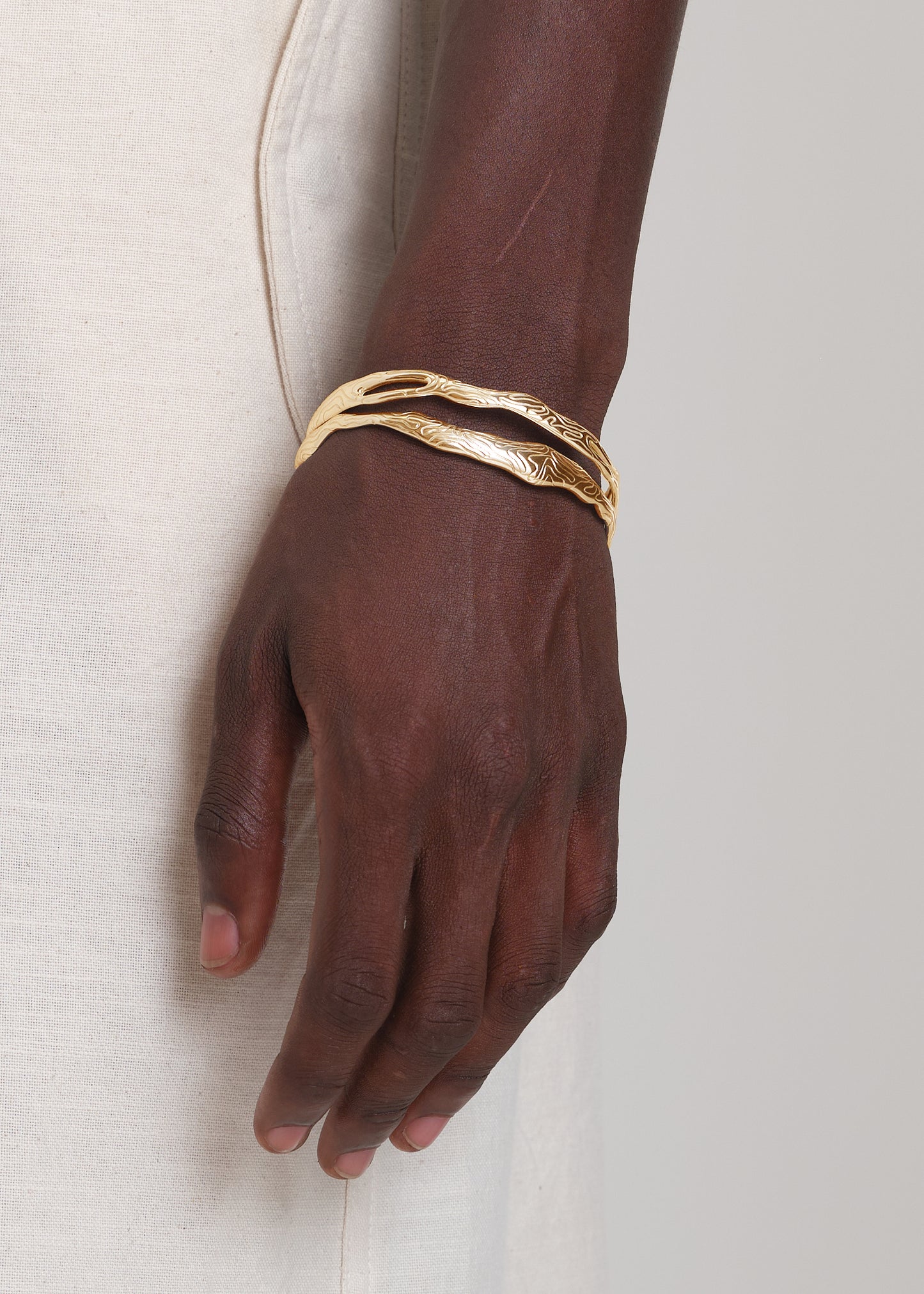 Thin Globe Bangles (x2)