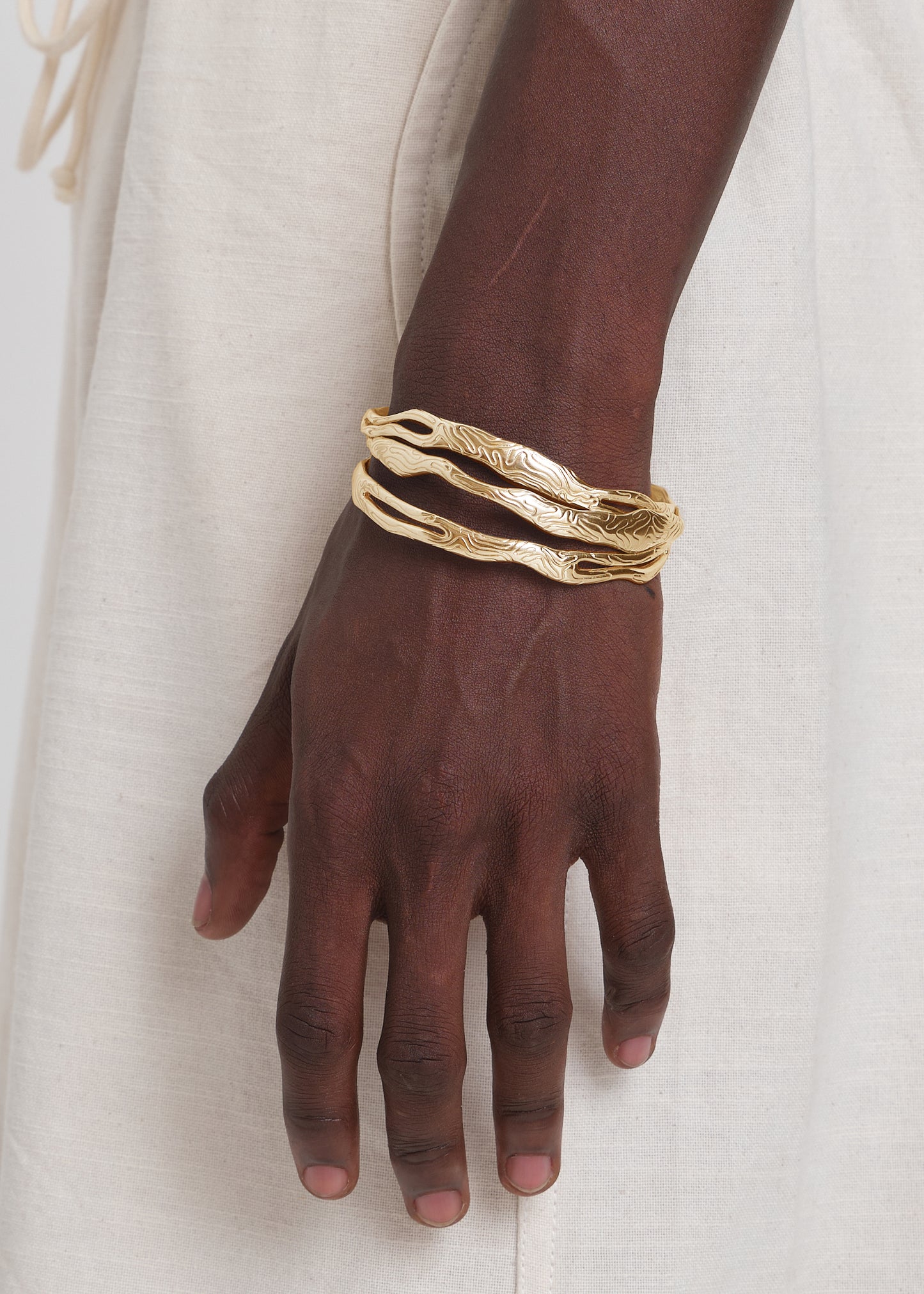 Thin Globe Bangles (x3)
