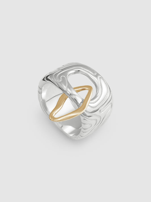 1.618 Globe Ring With Gold