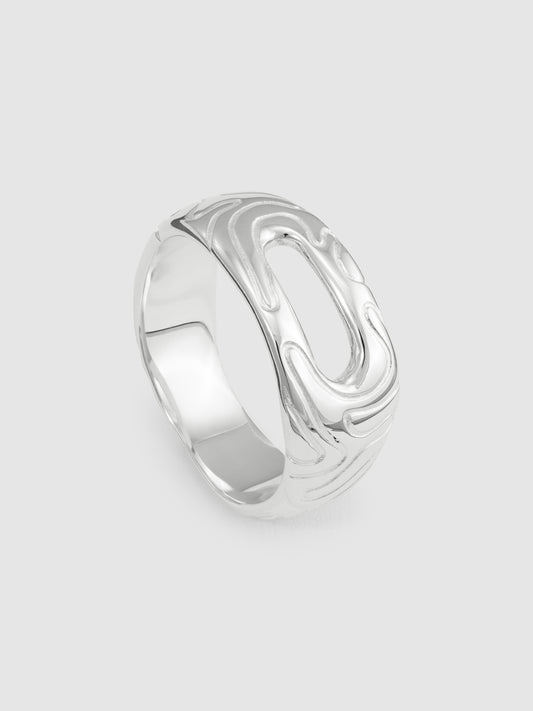 Thin Globe Ring (size Q1/2)