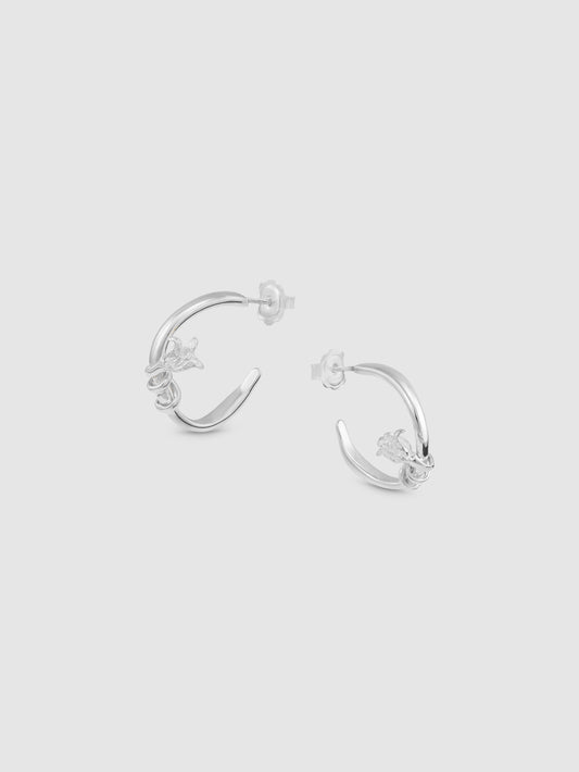 Phyta Earring Pair With Silver